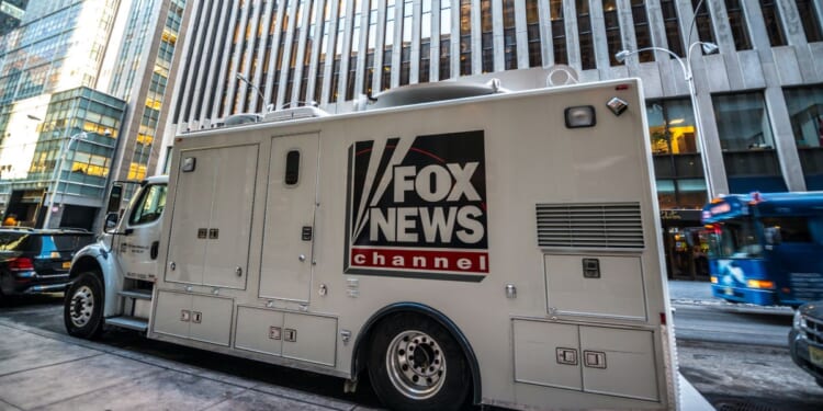 A Fox News Channel truck parked in New York City on Jan. 24, 2014.