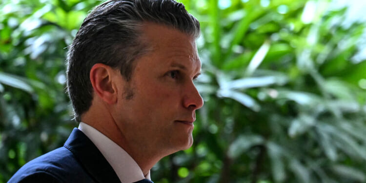 Pete Hegseth in Singapore
