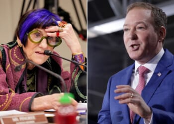 EPA Administrator Lee Zeldin, right, refused to take Connecticut Democratic Rep. Rosa DeLauro's "climage change" bait.