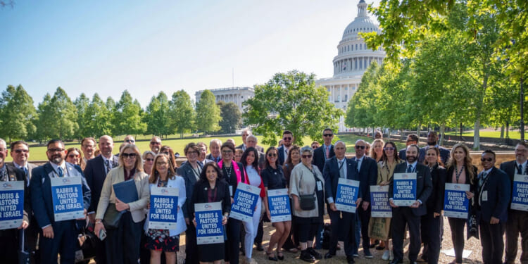 Christian and Jewish leaders from over 35 states participate in over 100 congressional meetings on Capitol Hill.