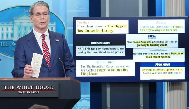 It Was Scott Bessent's Turn Behind the Press Podium and Oh, My – HotAir