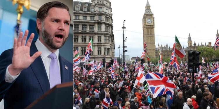 Vice President J.D. Vance encouraged Britons who have been protesting the U.K.'s lax immigration laws.