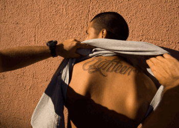 An 18th street gang member is being arrested.