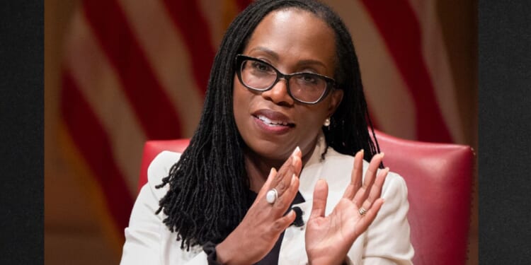 Supreme Court Justice Ketanji Brown Jackson, seen in a 2025 file photo, implied that her colleagues were playing politics with the decision.