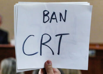 The Placentia Yorba Linda School Board discusses a proposed resolution to ban teaching critical race theory in schools.