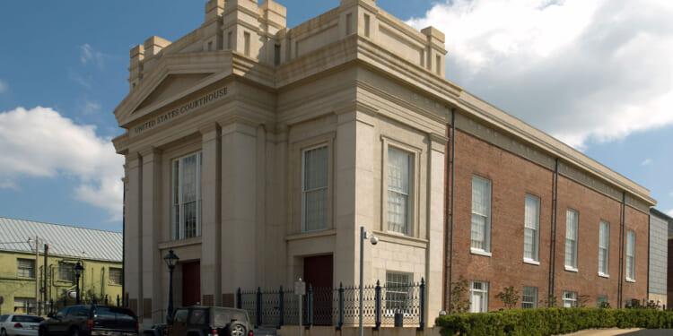 Exterior, U.S. Courthouse, Natchez, Mississippi.