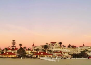 A historic beachfront hotel in the city of Coronado.