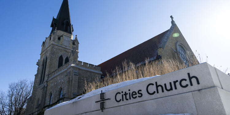 An anti-ICE protester outside of Cities Church in St. Paul said she uses dildos at her protest in order to prevent children from attending services.