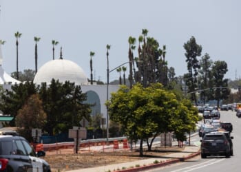 Police respond to a reported active shooter at the Islamic Center of San Diego in San Diego, California, on May 18, 2026.