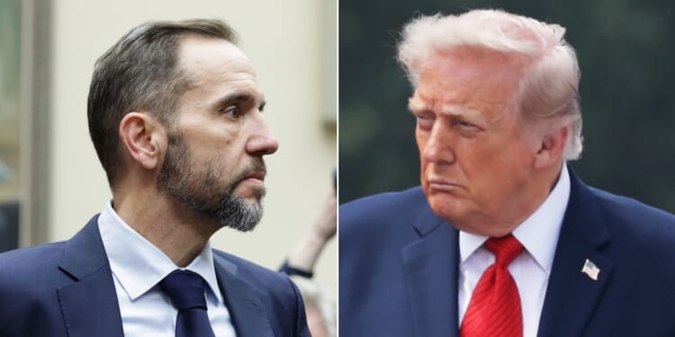 Former Special Counsel Jack Smith, left, and members of former President Joe Biden's FBI reportedly had a plan to go after President Donald Trump after he leaves office.