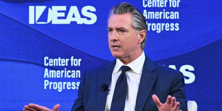 California Gov. Gavin Newsom speaks during the Center for American Progress IDEAS Conference in Washington, D.C., on May 19, 2026.