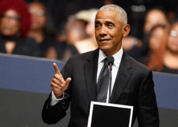 Former President Barack Obama, pictured at the March funeral for civil rights activist Jesse Jackson in Chicago.