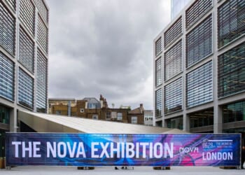 A general view of the Nova Exhibition, "06:29AM - The Moment Music Stood Still" is seen Monday in London, England. The exhibition opens in London Wednesday for six weeks, inviting visitors to reflect as they step into a recreation of the Nova Music Festival site, where 413 people were killed during the Oct. 7, 2023, Hamas attacks on Israel.