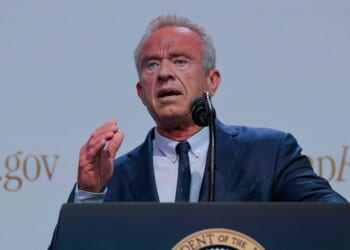 Health and Human Services Secretary Robert F. Kennedy Jr. speaks during a news conference about the government prescription drug program TrumpRx.gov in the Eisenhower Executive Office Building on May 18, 2026, in Washington, D.C.