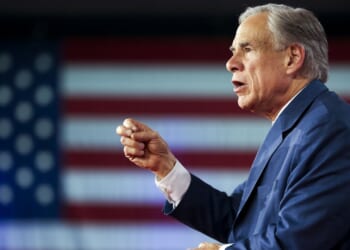 Texas Governor Greg Abbott speaking