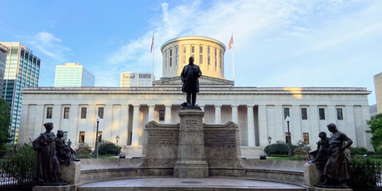 The Ohio State Capitol Building in Columbus.