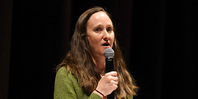 Seattle Mayor Katie B. Wilson speaks during the Seattle International Film Festival screening of "The Invite" at SIFF Cinema Downtown on May 17, 2026 in Seattle, Washington. (Mat Hayward/Getty Images)