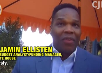 A man identified as a White House senior budget analyst appeared on hidden camera insisting that "We've got to get rid of" President Donald Trump.