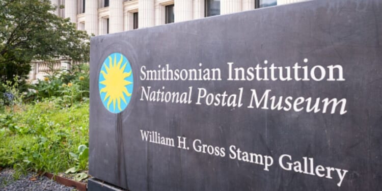 The Smithsonian Museum’s William H. Gross Stamp Gallery obelisk stands in Washington, D.C. on May 26, 2026.