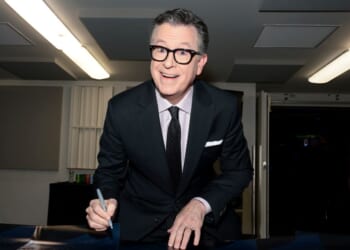 Stephen Colbert attends the 51st Chaplin Award Gala honoring George Clooney at Alice Tully Hall, Lincoln Center, on April 27, 2026, in New York City.