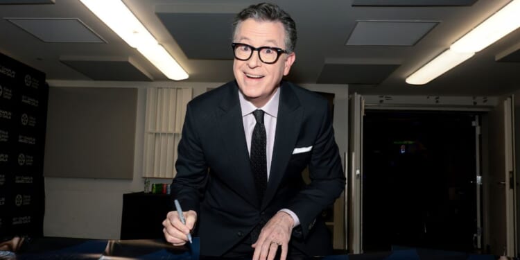 Stephen Colbert attends the 51st Chaplin Award Gala honoring George Clooney at Alice Tully Hall, Lincoln Center, on April 27, 2026, in New York City.