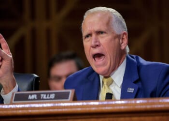 GOP Sen. Thom Tillis of North Carolina speaks during a March Senate Judiciary Committee in Washington, D.C.