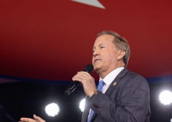 Texas Attorney General Ken Paxton speaks during the Conservative Political Action Conference in Grapevine, Texas, on March 27, 2026.