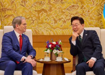 Treasury Secretary Scott Bessent meets with South Korean President Lee Jae Myung.