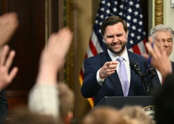 Vice President Vance takes questions from the press on May 13, 2026 from the Eisenhower Executive Office Building.