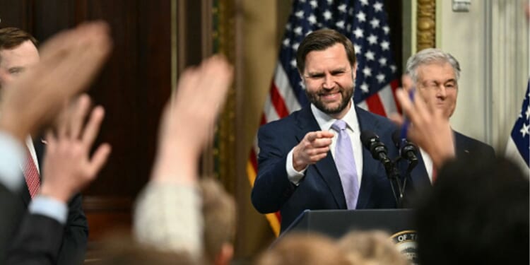 Vice President Vance takes questions from the press on May 13, 2026 from the Eisenhower Executive Office Building.