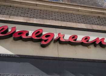 The sign outside a Walgreens store as seen in San Francisco on Jan. 22, 2026.