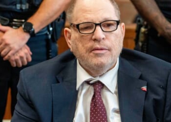 Harvey Weinstein sits in the Manhattan courtroom on May 13, 2026.