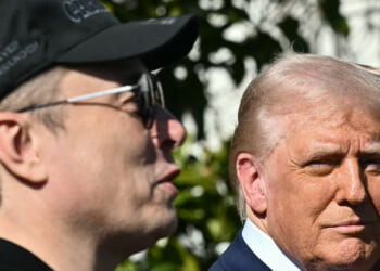 Elon Musk and Donald Trump. (Mandel Ngan/AFP/Getty Images)