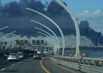 Ukrainian drones hit St Petersburg oil terminal before it hosts Russian economic forum