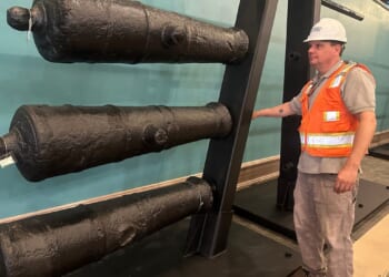 Cannons lost underwater during the American Revolution will soon go on display at a Georgia museum