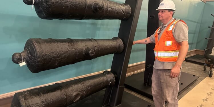 Cannons lost underwater during the American Revolution will soon go on display at a Georgia museum