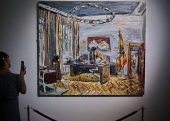 Pop-up art show takes over German president’s residence before yearslong renovation