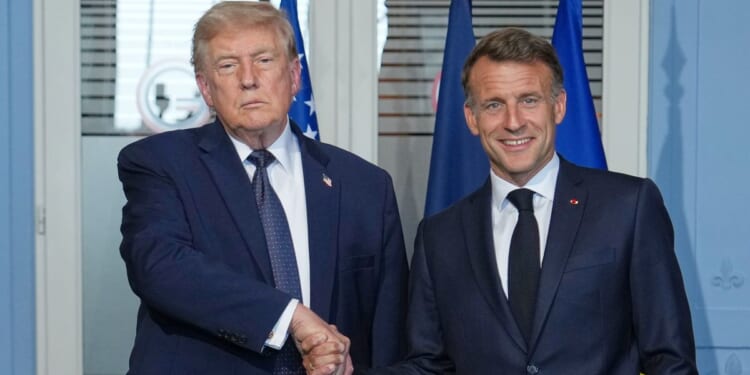 Trump, Macron make nice at the G7 summit in France