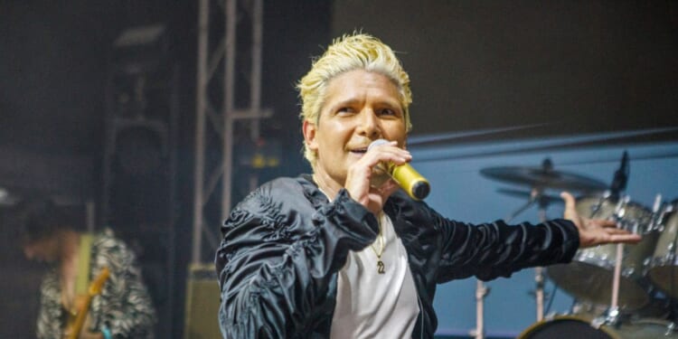 Corey Feldman performs at Corey Feldman & Friends Live! at Garden AMP on July 27, 2025, in Garden Grove, California.