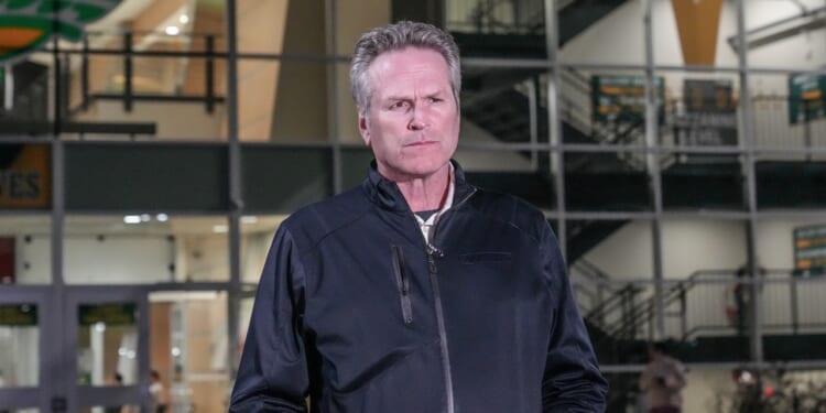 Alaska Governor Mike Dunleavy standing