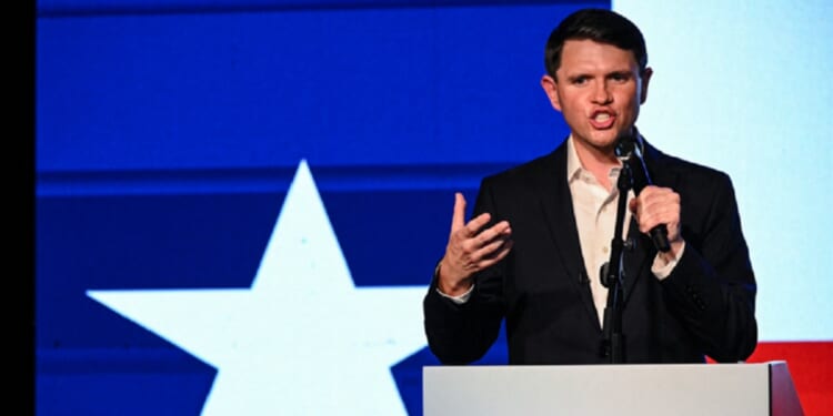 Democratic Texas Senate candidate James Talarico, pictured at a May 29 evewnt in San Antonio.