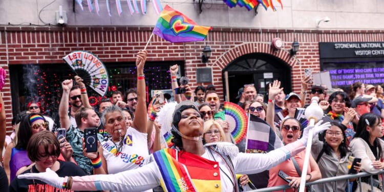 Grand Marshal Peppermint attends the 2026 New York City Pride March on June 28, 2026, in New York City.