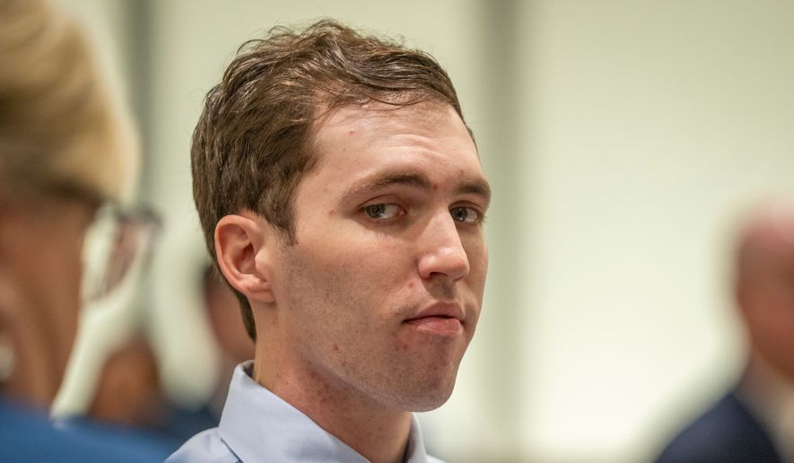 Tyler Robinson, who is accused of fatally shooting Charlie Kirk, appears during a hearing in 4th District Court in Provo, Utah, Thursday, Dec. 11, 2025. (Rick Egan/The Salt Lake Tribune via AP, Pool, File)