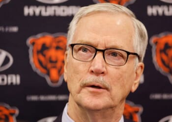 Chairman George McCaskey of the Chicago Bears, seen in a January 2025 photo, made the announcement Friday.