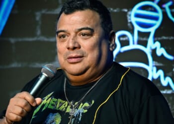 Comedian Carlos Mencia performs at The Ice House Comedy Club on June 5 in Pasadena, California.