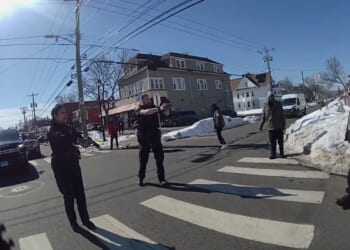 Connecticut police officer hugs supporters, appears in court in fatal shooting of Black man