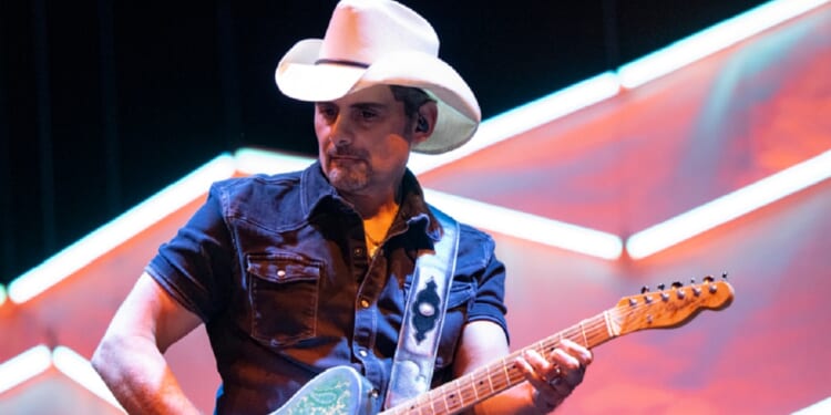 Country music star Brad Paisley, pictured in a January file photo from the Concert for Altadena at the Pasadena, California Civic Center.