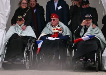 World War II veterans in wheelchairs