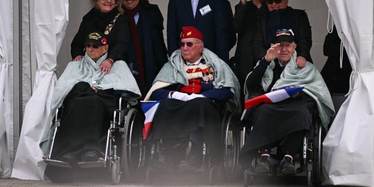 World War II veterans in wheelchairs