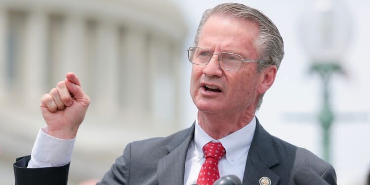 Rep. Tim Burchett speaks during a news conference on "Unidentified Anomalous Phenomena" outside of the U.S. Capitol Building on June 9, 2026, in Washington, D.C.